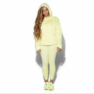 Ivy Park x Adidas Rib Panel Tights SM Canary NWT